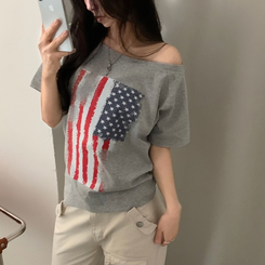 半袖Tシャツ アメリカンワンオフ半袖Tシャツ MERANGE GRAY