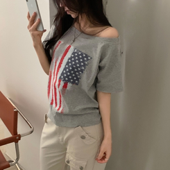 半袖Tシャツ アメリカンワンオフ半袖Tシャツ MERANGE GRAY