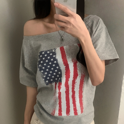 半袖Tシャツ アメリカンワンオフ半袖Tシャツ MERANGE GRAY
