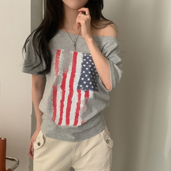 半袖Tシャツ アメリカンワンオフ半袖Tシャツ MERANGE GRAY