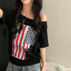 半袖Tシャツ アメリカンワンオフ半袖Tシャツ BLACK