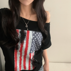 半袖Tシャツ アメリカンワンオフ半袖Tシャツ BLACK