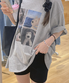 半袖Tシャツ ポピー半袖Tシャツ GREY