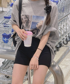 半袖Tシャツ ポピー半袖Tシャツ GREY
