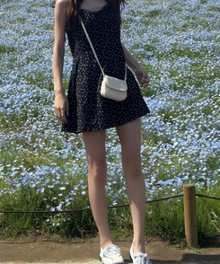 バッグ ラブリーパターンミニクロスバッグ IVORY