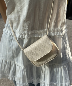 バッグ ラブリーパターンミニクロスバッグ IVORY