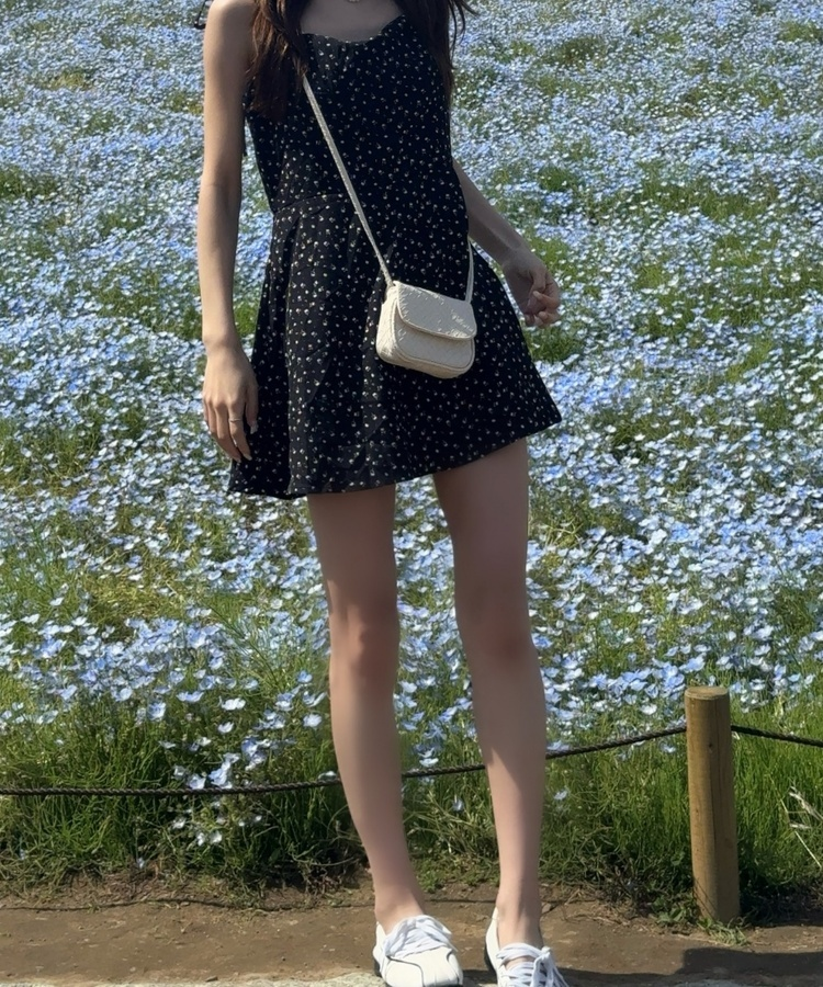 ラブリーパターンミニクロスバッグ IVORY