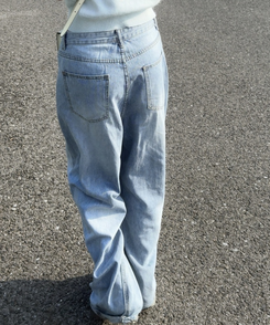 デニム サマーウォッシングワイドデニムパンツ LIGHT DENIM