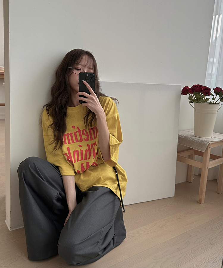 ボタンレイヤードスカートスラックスパンツ GREY