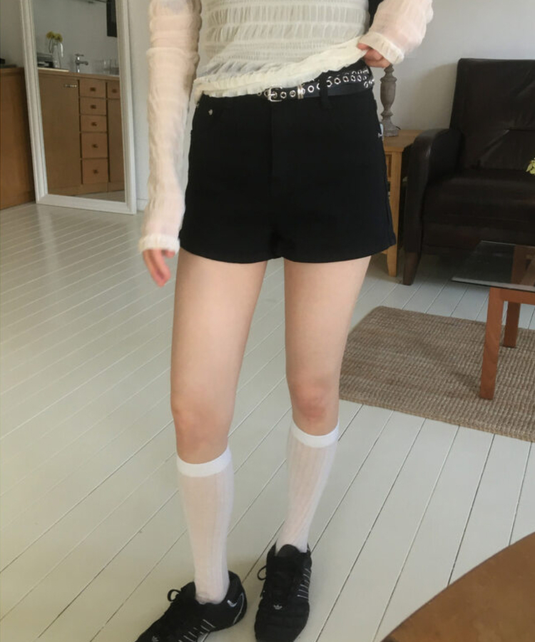 シンプルショートパンツ BLACK