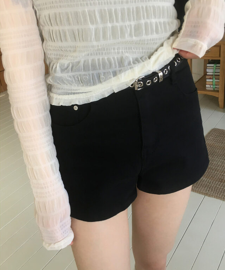 シンプルショートパンツ BLACK