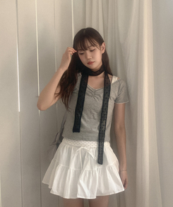 ファッション雑貨 ドットマフラー BLACK