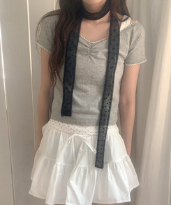 ファッション雑貨 ドットマフラー BLACK