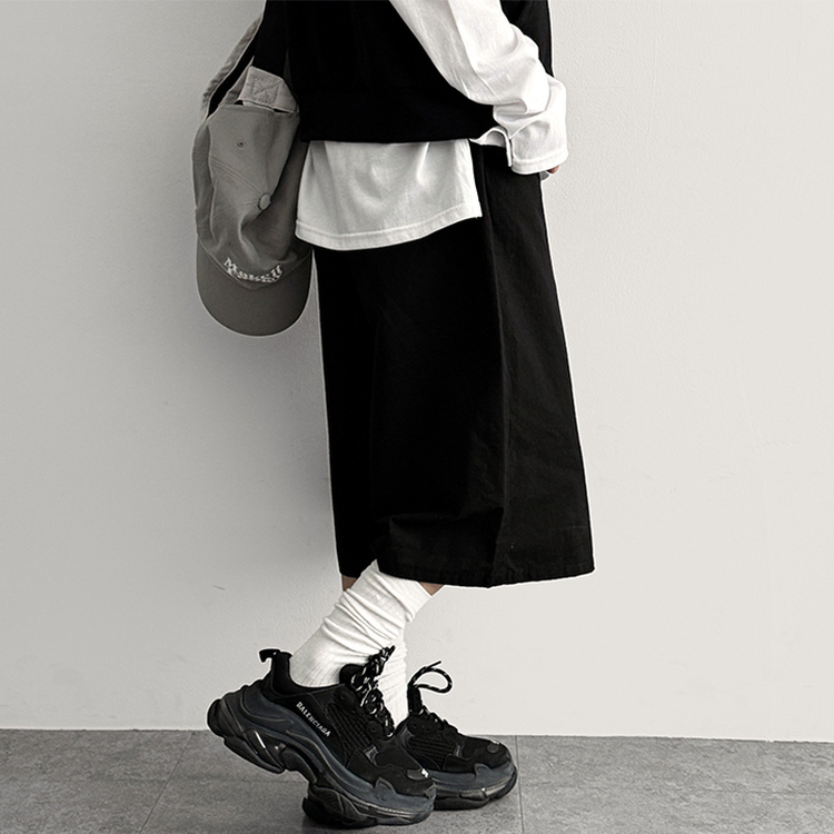 7分丈コットンバミューダパンツ｜ショートパンツ｜韓国