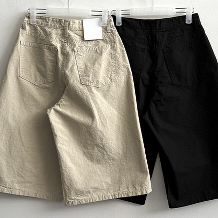 7分丈コットンバミューダパンツ｜ショートパンツ｜韓国