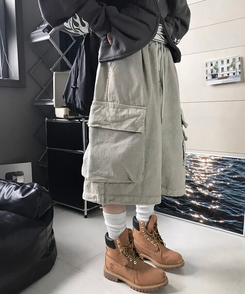 ショートパンツ ピグメントバミューダパンツ BEIGE