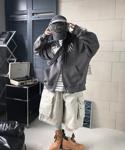 ショートパンツ ピグメントバミューダパンツ BEIGE
