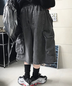 ショートパンツ ピグメントバミューダパンツ CHARCOAL