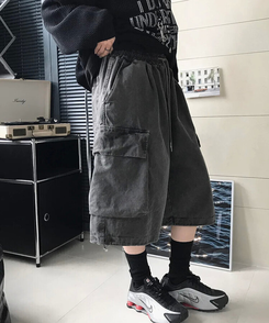 ショートパンツ ピグメントバミューダパンツ CHARCOAL
