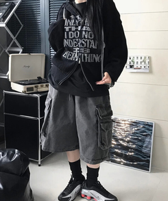 ショートパンツ ピグメントバミューダパンツ CHARCOAL