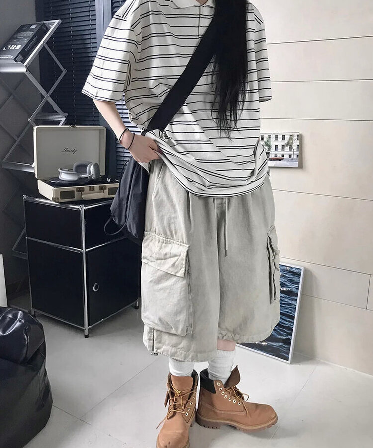 ピグメントバミューダパンツ BEIGE
