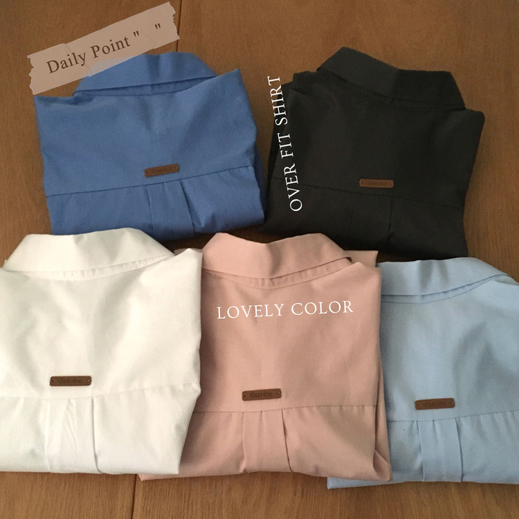 페이퍼 오버핏 코튼 셔츠 5color