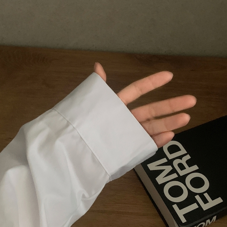 페이퍼 오버핏 코튼 셔츠 5color 화이트