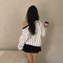 ミニスカート ティアードラブリースカート BLACK