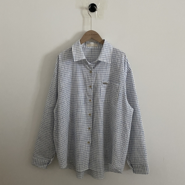 Made 포든 오버핏 체크 루즈 셔츠남방 4color