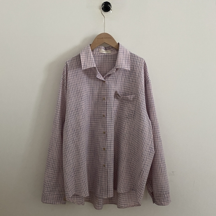 Made 포든 오버핏 체크 루즈 셔츠남방 4color