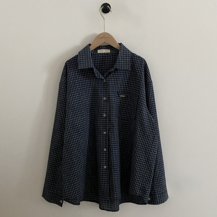 Made 포든 오버핏 체크 루즈 셔츠남방 4color