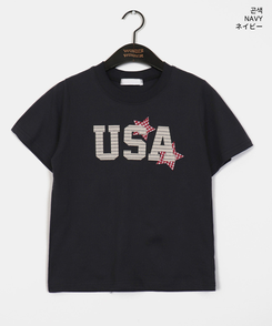 半袖Tシャツ USAビンテージワッペン半袖Tシャツ
