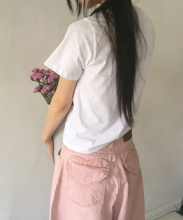 USAビンテージワッペン半袖Tシャツ WHITE