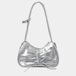 バッグ リボンミニショルダークロスバッグ SILVER
