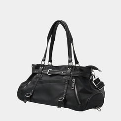 バッグ バックルショルダークロスバッグ BLACK