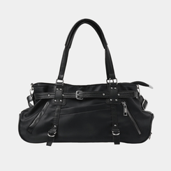 バッグ バックルショルダークロスバッグ BLACK