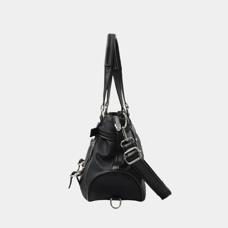 バックルショルダークロスバッグ BLACK