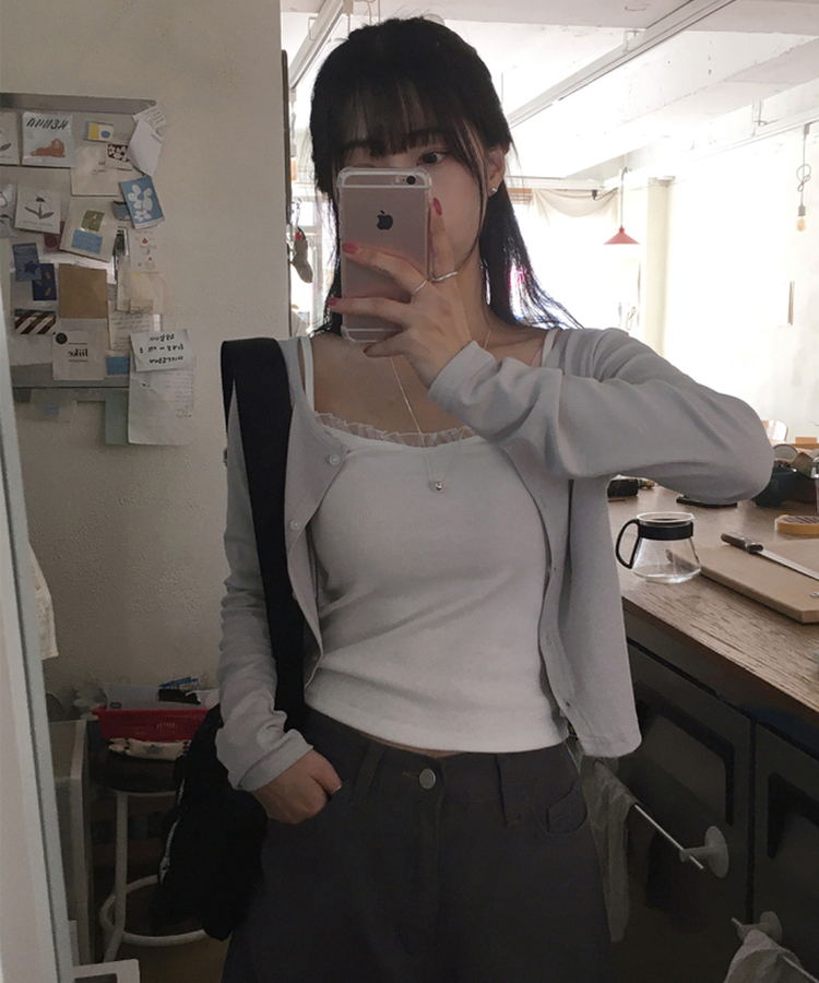 レースキャミソール IVORY