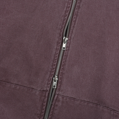 オーバーピグメントフードジップアップ