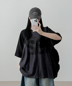 92ナンバー半袖Tシャツ CHARCOAL