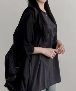 92ナンバー半袖Tシャツ CHARCOAL