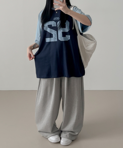 92ナンバー半袖Tシャツ NAVY