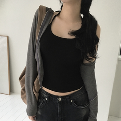 ノースリーブ ホルタースキャミソール BLACK