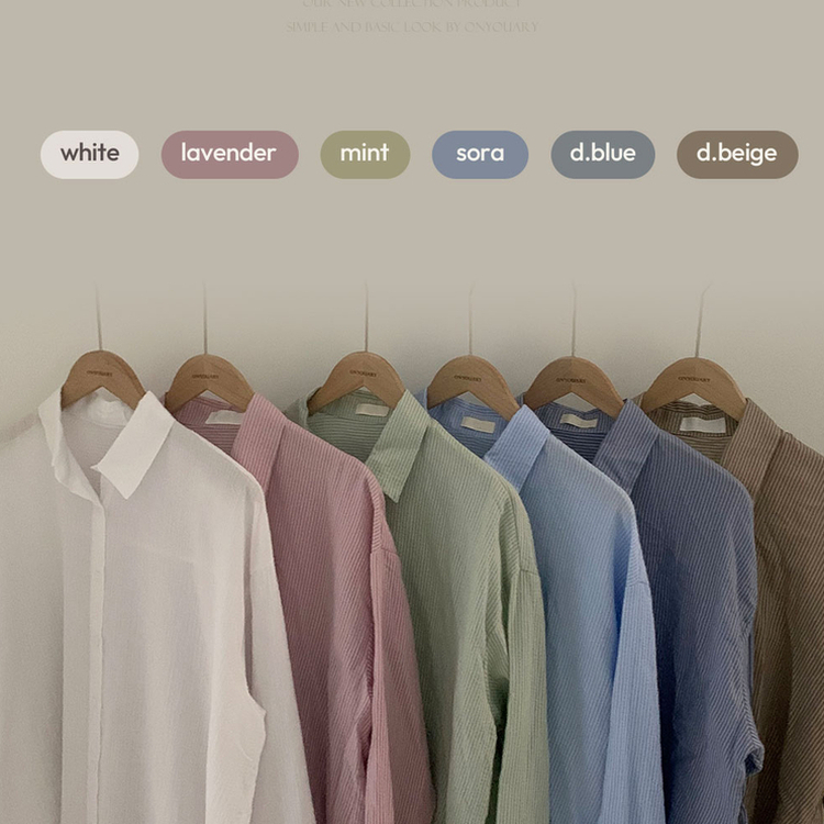 셔츠러버 인생템사란타 스트라이프 루즈핏 썸머 셔츠 남방