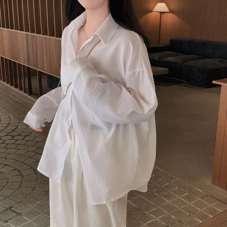 셔츠러버 인생템사란타 스트라이프 루즈핏 썸머 셔츠 남방 화이트