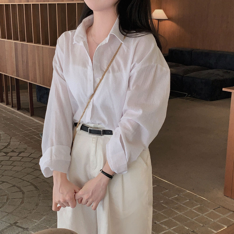 셔츠러버 인생템사란타 스트라이프 루즈핏 썸머 셔츠 남방 화이트