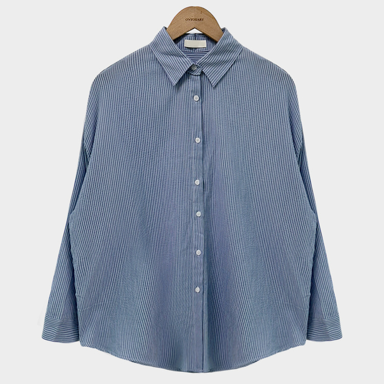 셔츠러버 인생템사란타 스트라이프 루즈핏 썸머 셔츠 남방