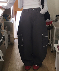 レースカーゴパンツ CHARCOAL