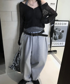 トレーニングパンツ バルーントレーニングパンツ MELANGE GRAY