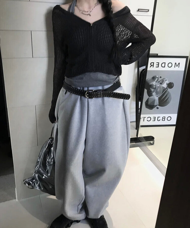 バルーントレーニングパンツ MELANGE GRAY